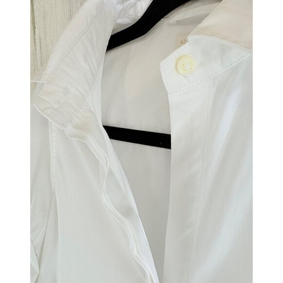 Ann Mashburn Sz S Isla Maxi Shirtdress Dress White Ric Rac - Picture 9 of 16